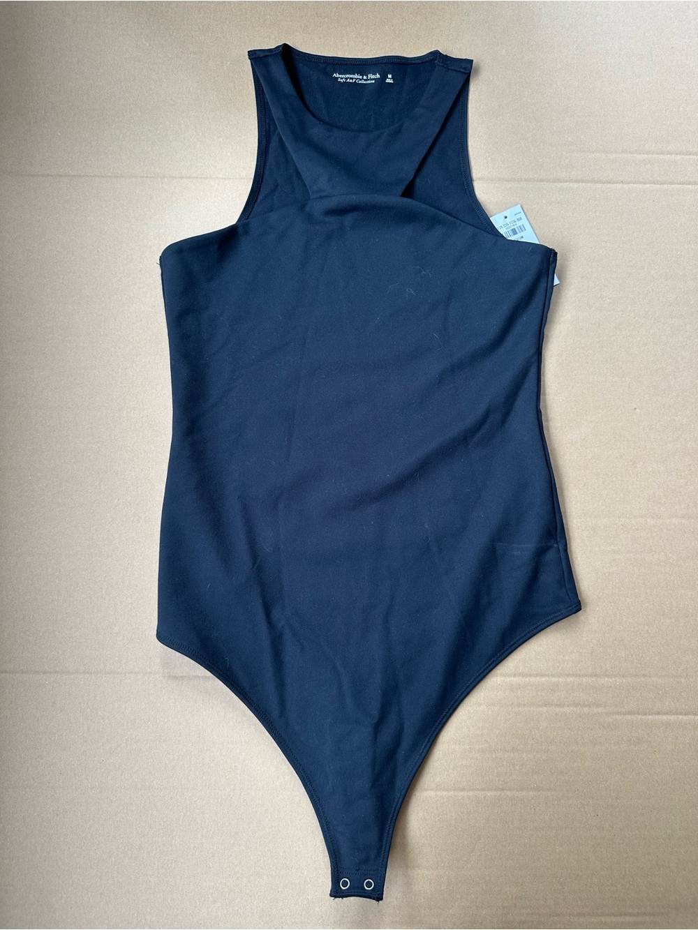 Abercrombie & Fitch Black Scoop Neck Bodysuit